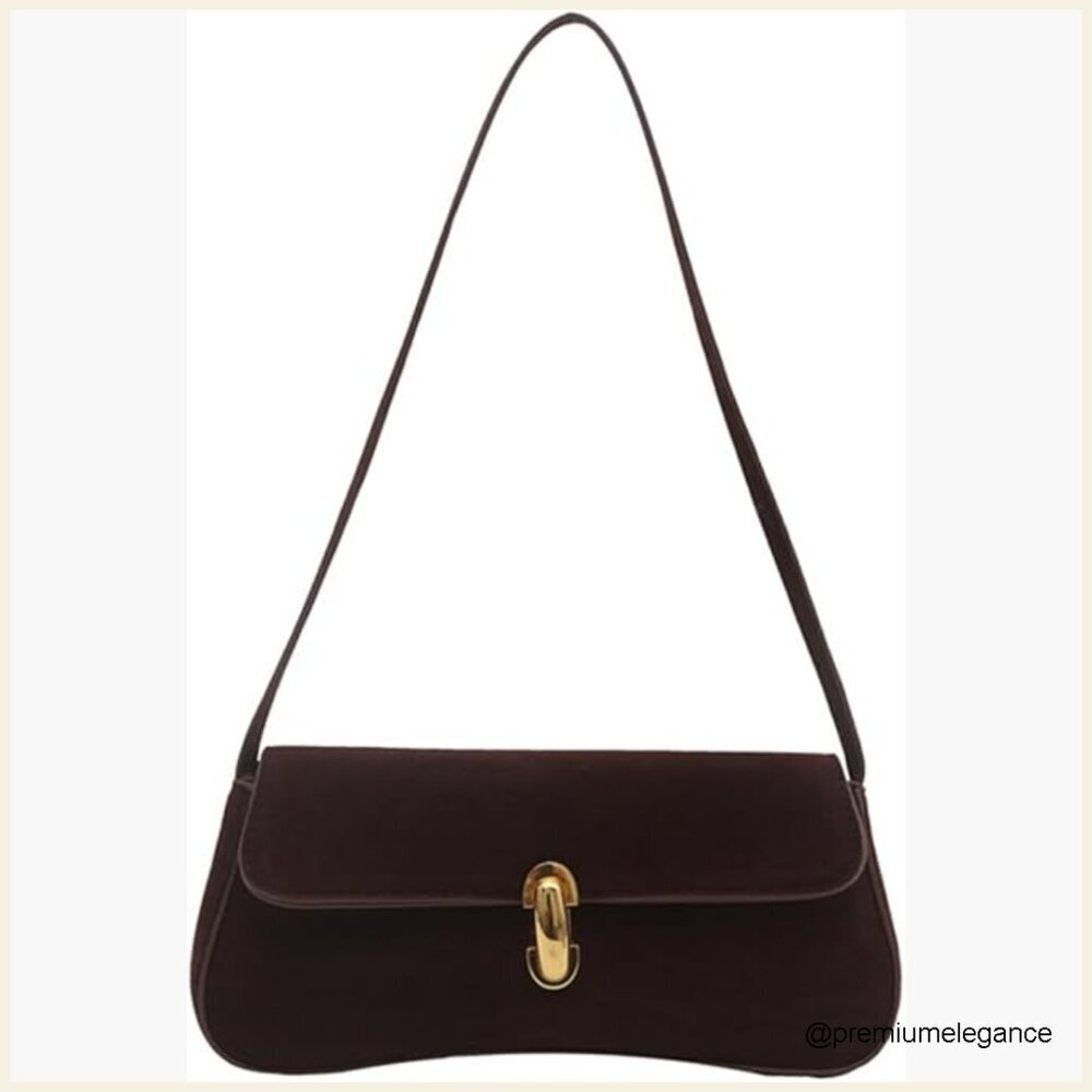 PU Leather Crossbody Bag Hobo Shoulder Bag Classic Retro Handbag